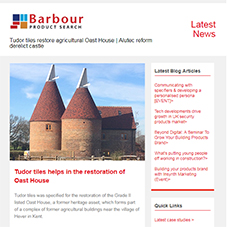 Tudor tiles restore agricultural Oast House | Alutec reform derelict castle